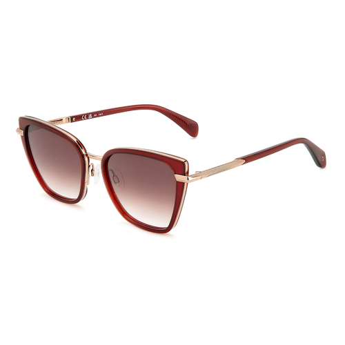 Rag & Bone RNB1057/G/S LHF 3X 56 Burgundy / Pink Lenses