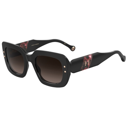 Carolina Herrera HER 0186/S GUU HA 52 Black Burgundy / Brown Gradient Lenses