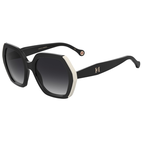 Carolina Herrera HER 0181/S 80S 9O 55 Black White / Dark Grey Gradient Lenses