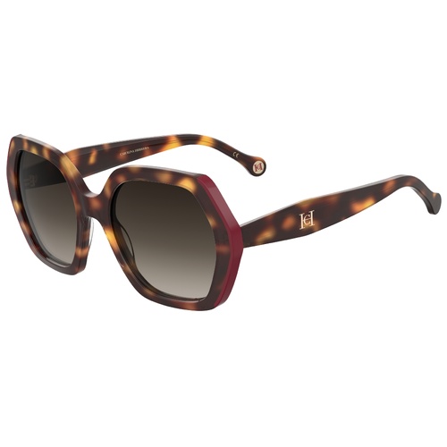 Carolina Herrera HER 0181/S O63 HA 55 Havana Red / Brown Gradient Lenses