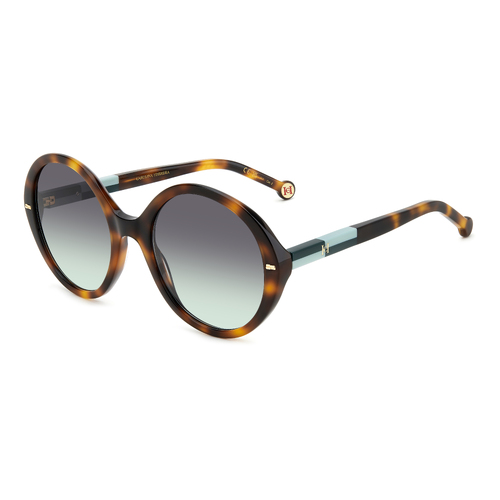 Carolina Herrera HER 0177/S PHW IB 55 Havana Green / Grey Green Lenses