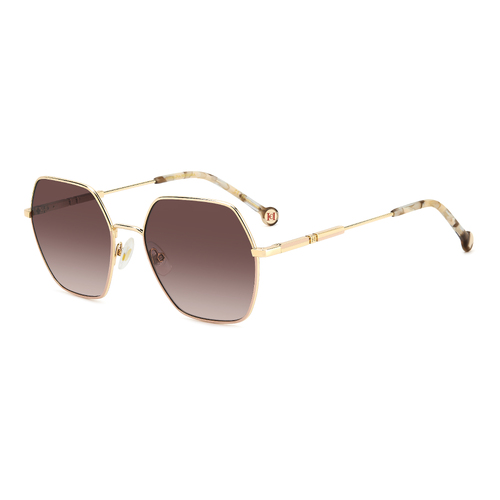 Carolina Herrera HER 0183/S BKU HA 55 Gold Nude / Brown Gradient Lenses