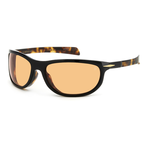 David Beckham DB 7117/S WR7 W7 64 Black Havana / Orange Lenses