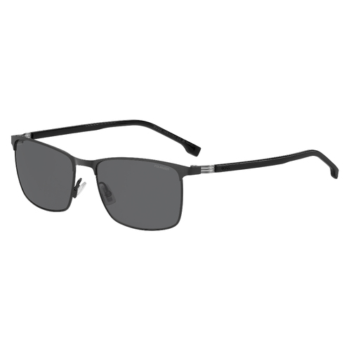 Hugo Boss BOSS 1635/S SVK M9 57 Matte Ruthenium Black / Grey Polarised Lenses