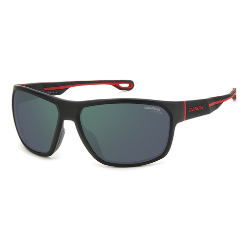 Carrera 4018/S BLX Q3 63 Matte Black Red / Grey Green Mirror Polarised Lenses