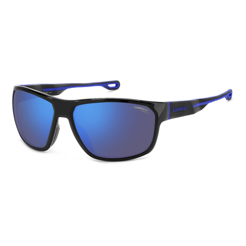 Carrera 4018/S D51 Z0 63 Black Blue / Blue Mirror Lenses