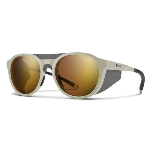 Smith Venture Z1P 0W 53 Matte Bone / Glacier Gold Mirror Photochromic Lenses