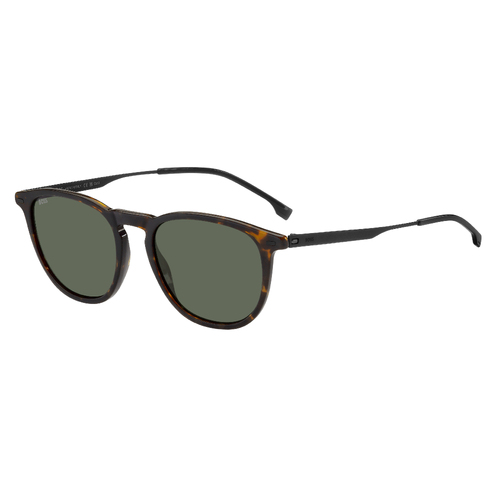 Hugo Boss BOSS 1639/S 2OS QT 52 Havana Matte Black / Green Lenses