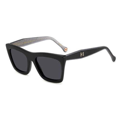 Carolina Herrera HER 0226/S BSC IR 53 Black Silver / Grey Lenses