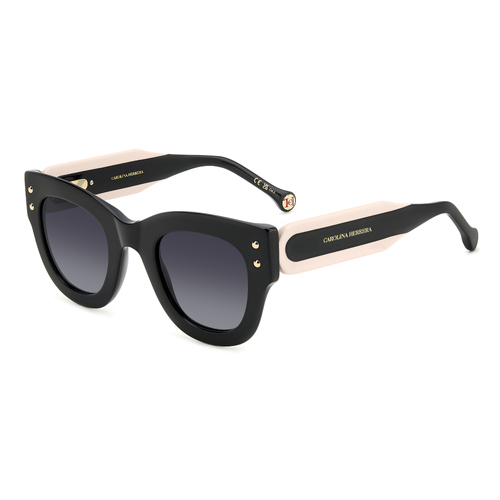 Carolina Herrera HER 0222/S 3H2 9O 47 Black Pink / Dark Grey Gradient Lenses