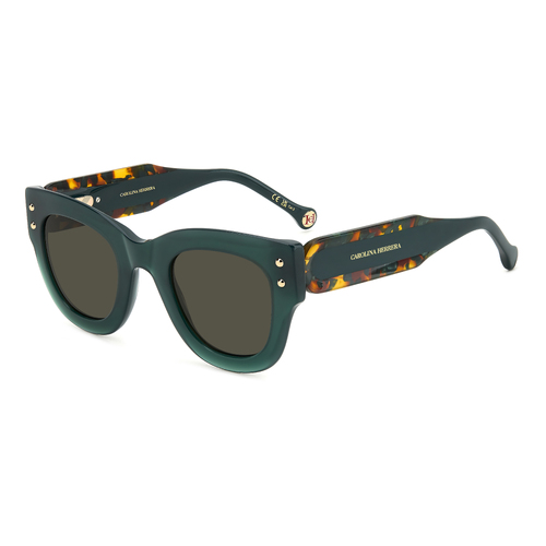 Carolina Herrera HER 0222/S ACK IR 47 Green Havana / Grey Lenses