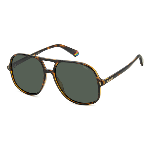 Polaroid PLD 6217/S 086 UC 57 Havana / Green Polarised Lenses