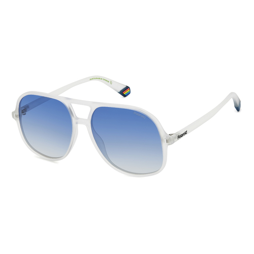 Polaroid PLD 6217/S 2M4 Z7 57 Matte Crystal / Blue Gradient Polarised Lenses