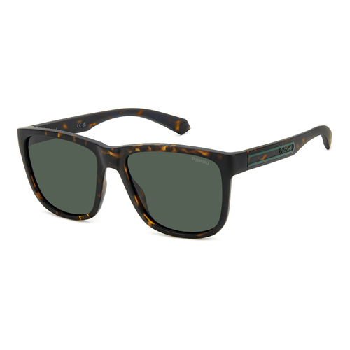 Polaroid PLD 2155/S HGC UC 57 Matte Brown Havana / Green Polarised Lenses