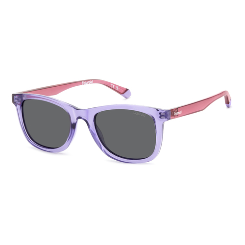 Polaroid Kids PLD 8060/S 789 M9 46 Lilac / Grey Polarised Lenses