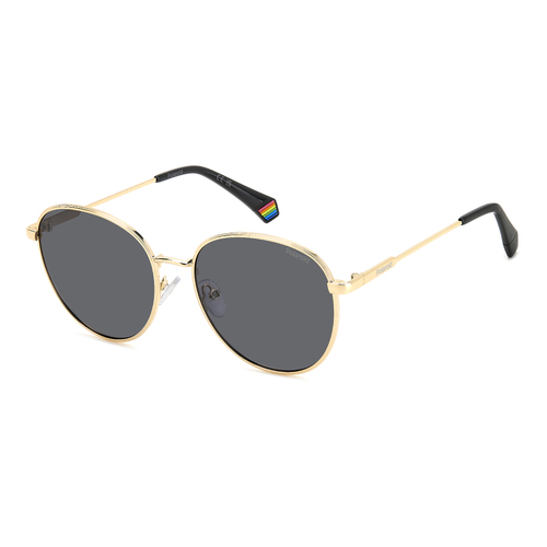 Polaroid PLD 6215/S/X 2F7 M9 56 Gold Grey / Grey Polarised Lenses