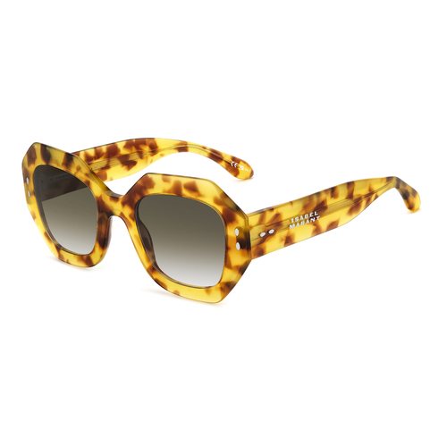 Isabel Marant IM 0173/S C9B 9K 52 Havana Honey / Green Mirror Lenses