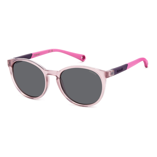 Polaroid Kids PLD 8059/S 35J M9 47 Pink / Grey Polarised Lenses