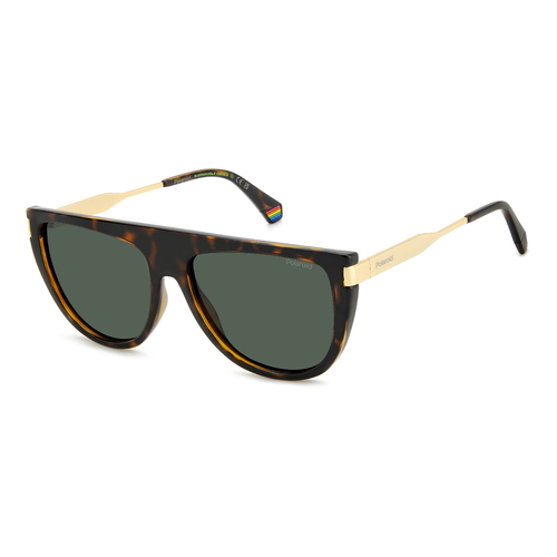 Polaroid PLD 6221/S/X 086 UC 57 Havana / Green Polarised Lenses