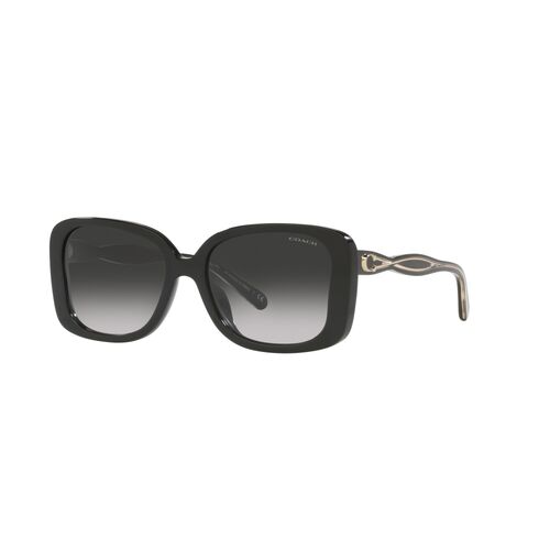 Coach HC8334U 50023C-53 Black / Grey Gradient Lenses