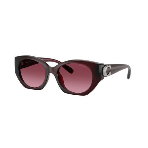 Coach CW194 HC8407U 53938H-52 Milky Burgundy / Berry Gradient Lenses