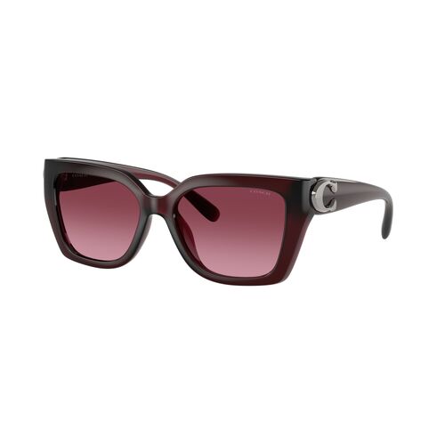 Coach CW195 HC8408U 53938H-55 Milky Burgundy / Berry Gradient Lenses