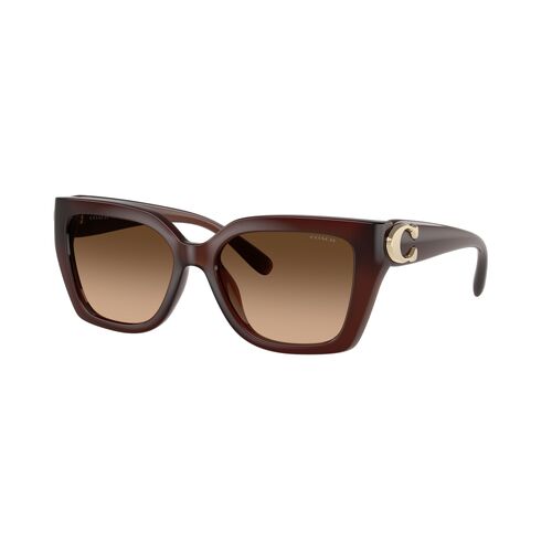 Coach CW195 HC8408U 584174-55 Milky Hazelnut / Brown Gradient Lenses