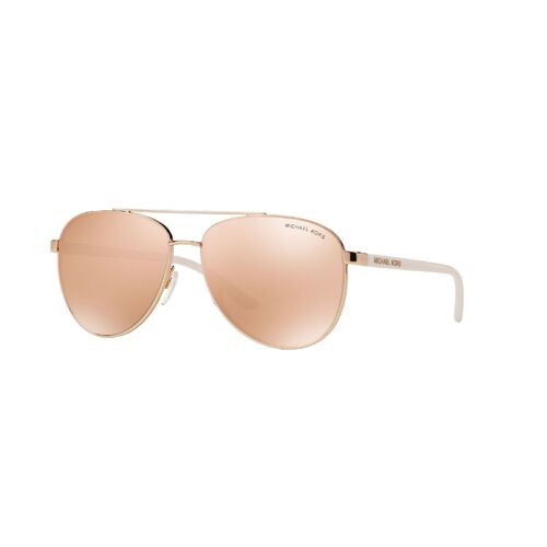 Michael Kors MK2064 LUGANO 3005N0 53M BlackRose Gold Mirror Polarized  Square Sunglasses For WomenFREE Complimentary Eyewear Care Kit   Walmartcom