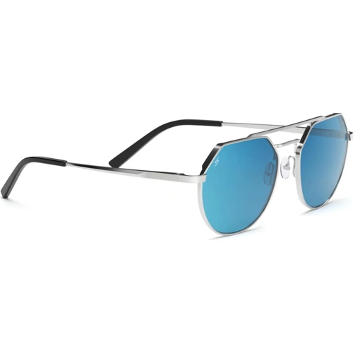 Serengeti Shelby SS533004 Shiny Silver / 555nm Blue Polarised Photochromic Lenses