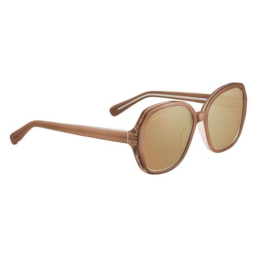 Serengeti Hayworth SS538002 Shiny Crystal Sand Beige / Drivers Gold Polarised Photochromic Lenses