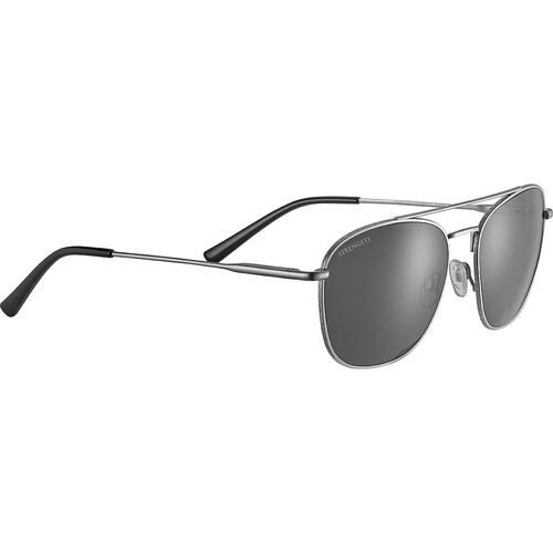 Serengeti Carroll Large SS598001 Matte Silver / Smoke Photochromic Polarised Lenses