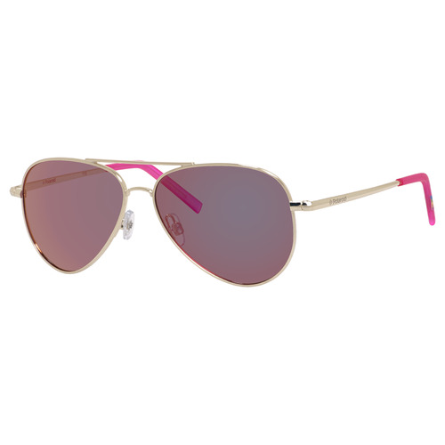 Polaroid Kids PLD 8015/N J5G AI 52 Gold / Grey Pink Mirror Polarised Lenses