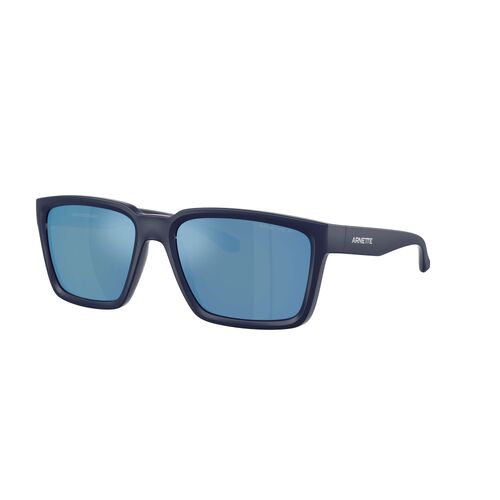 Arnette Plot Twist AN4346 275922-57 Matte Dark Blue Top w Shiny / Dark Grey w Water Mirror Polarised Lenses