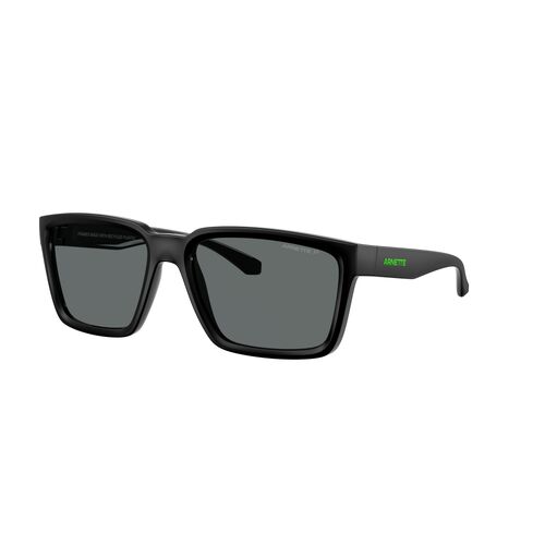 Arnette Plot Twist AN4346 290081-57 Matte Black Top w Shiny / Grey Polarised Lenses