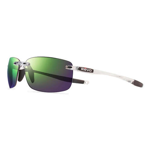 Revo Descend N RE 4059 09 GN Crystal / Evergreen Mirror Polarised Lenses