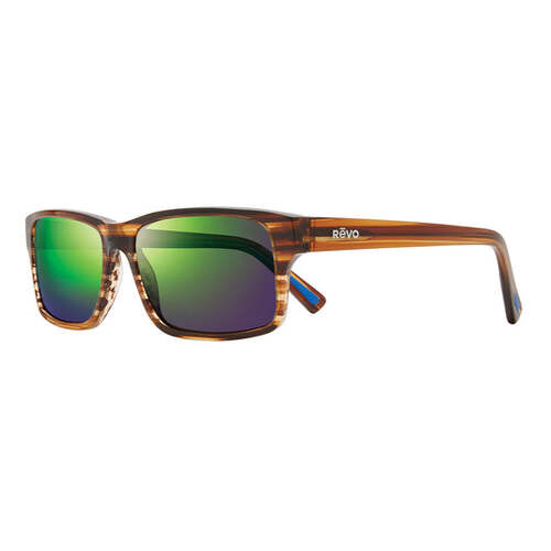 Revo Finley RE 1112 12 GN Brown Horn / Evergreen Mirror Polarised Lenses