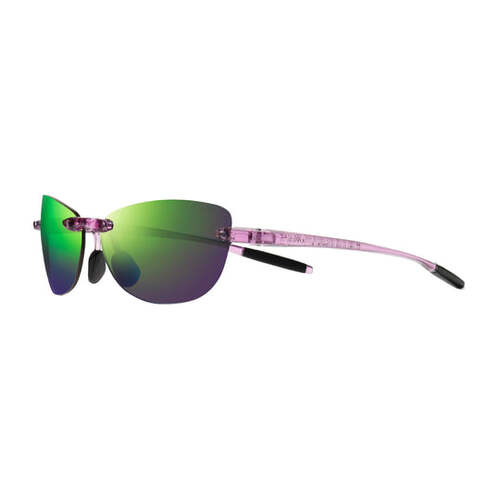 Revo Descend Pro Petite RE 1243 07 GN Crystal Purple / Evergreen Mirror Polarised Lenses