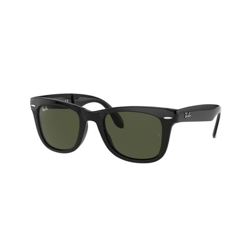 Ray-Ban RB4105 601-50 Wayfarer Folding Black / Green Lenses