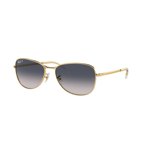 Ray-Ban RB3733 001/78-56 Gold / Blue Gradient Polarised Lenses