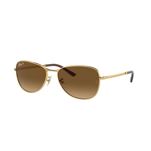 Ray-Ban RB3733 001/M2-56 Gold / Brown Gradient Polarised Lenses