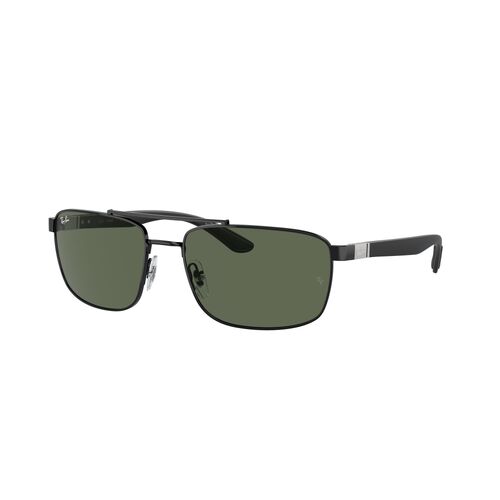 Ray-Ban RB3737 002/71-60 Black / Dark Green Lenses