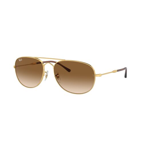 Ray-Ban RB3735 001/51-60 Bain Bridge Gold / Clear Brown Gradient Lenses