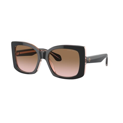 Giorgio Armani AR8208U 608911-55 Top Black w Transparent Pink / Pink Gradient Grey Lenses