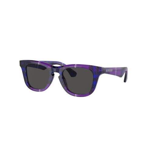 Burberry Kids JB4002F 411387-46 Check Violet / Dark Grey Lenses