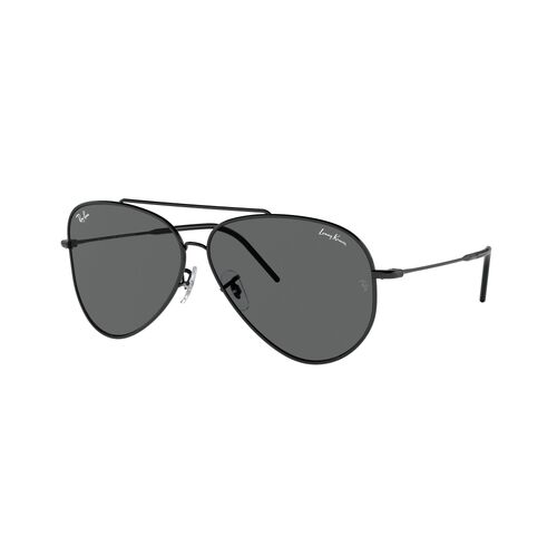 Ray-Ban RBR0101S 002/GR-62 Aviator Reverse Black / Dark Grey Lenses