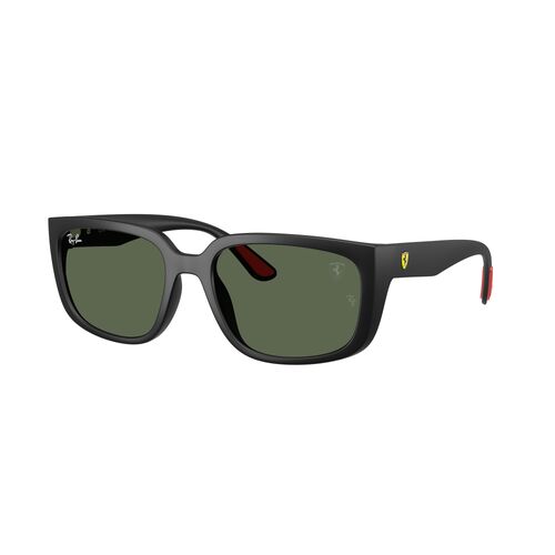 Ray-Ban RB4443M F60271-57 Scuderia Ferrari Collection Black / Dark Green Lenses