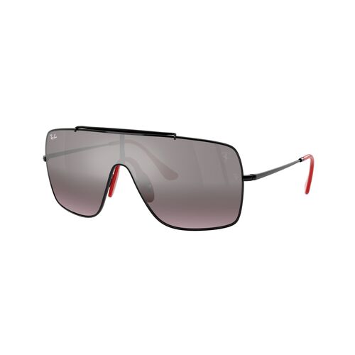 Ray-Ban RB3697M F009Y3-35 Scuderia Ferrari Collection Black / Violet Mirror Gradient Silver Lenses