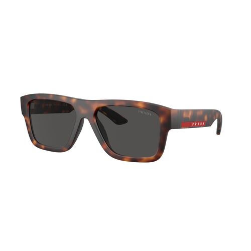 Prada Linea Rossa PS04ZS 17X06F-56 Dark Havana Rubber / Dark Grey Lenses