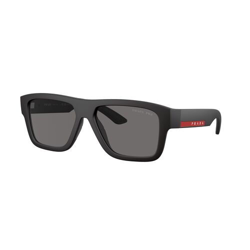 Prada Linea Rossa PS04ZS DG002G-56 Black Rubber / Dark Grey Polarised Lenses