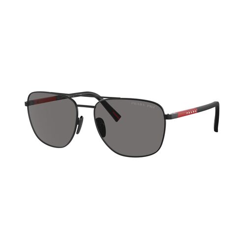 Prada Linea Rossa PS54ZS 1BO02G-60 Matte Black / Dark Grey Polarised Lenses